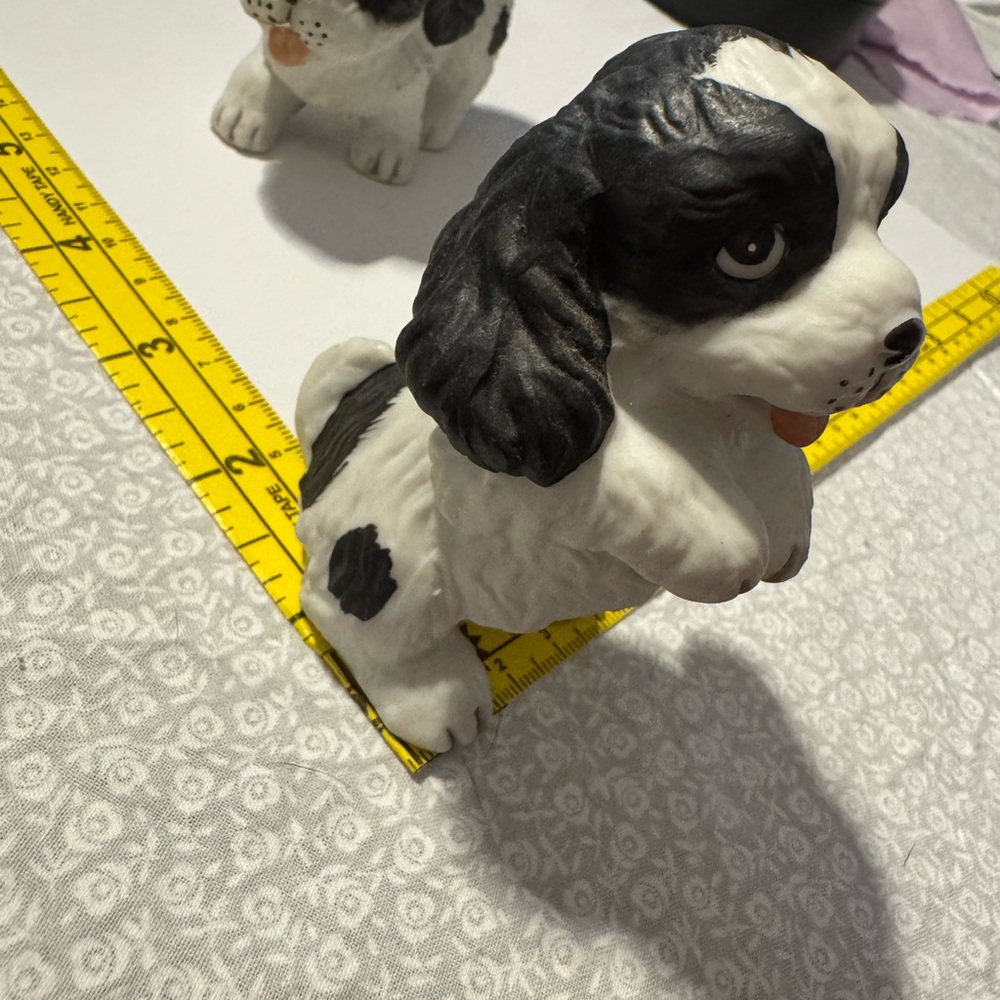 HOMCO cocker spaniel, Dog figurine set white and black vintage #1427 - Picture 6 of 8